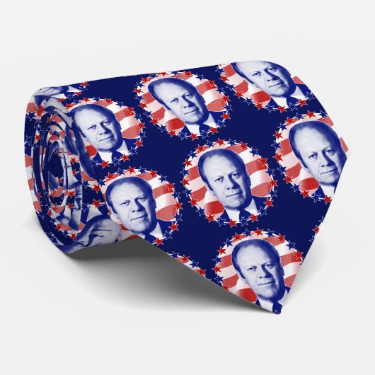 Präsident Gerald Ford US Flagge Krawatte (Gerollt)