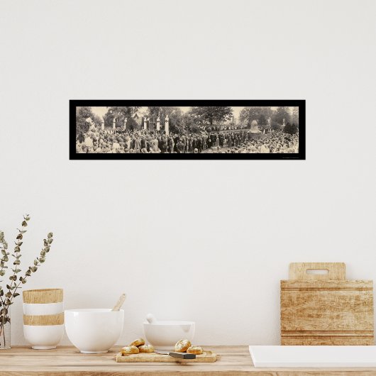 Präsident Harding Beerdigung Foto 1923 Poster (Küche)