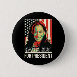 Präsident Harris 2024 für den Präsidenten Button