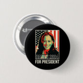 Präsident Harris 2024 für den Präsidenten Button (Vorne & Hinten)