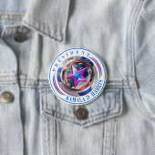 Präsident Harris/Walz Briefmarke Medallion Button (Beispiel)