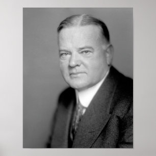 Präsident Herbert Hoover Portrait Poster