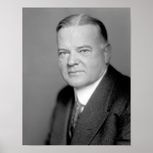 Präsident Herbert Hoover Portrait Poster (Vorne)
