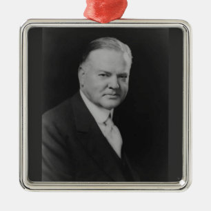 Präsident Herbert Hoover Silbernes Ornament