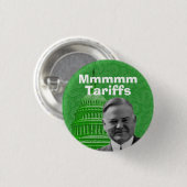 Präsident Herbert Hoover Tarife Button (Vorne & Hinten)