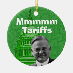 Präsident Herbert Hoover Tarife Keramik Ornament