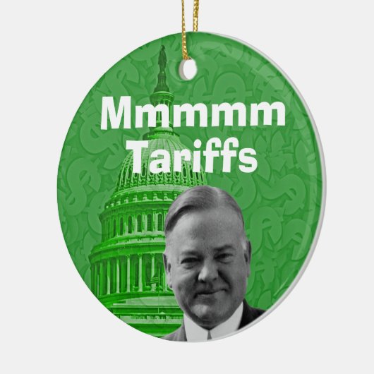 Präsident Herbert Hoover Tarife Keramik Ornament (Links)