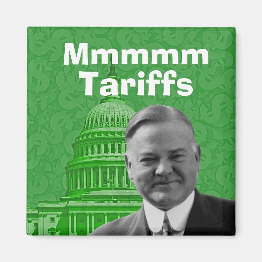 Präsident Herbert Hoover Tarife Magnet (Vorne)