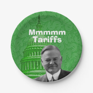 Präsident Herbert Hoover Tarife Pappteller