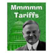Präsident Herbert Hoover Tarife Poster (Vorderseite)