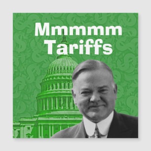 Präsident Herbert Hoover Zölle Magnetkarte