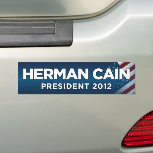 Präsident Herman-Kain Autoaufkleber 2012 (Auf Auto)