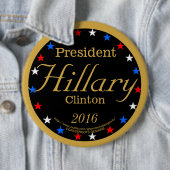 Präsident Hillary Clinton 2016 Grassrootsdesigns4u Button (Beispiel)