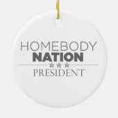Präsident Homones Nation Keramik Ornament (Hinten)