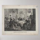 PRÄSIDENT JAMES ABRAM GARFIELD und Familie Poster (Vorne)