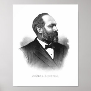 Präsident James Garfield Poster