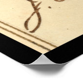 Präsident James Garfield unterzeichnet Karte 1861 Poster (Ecke)