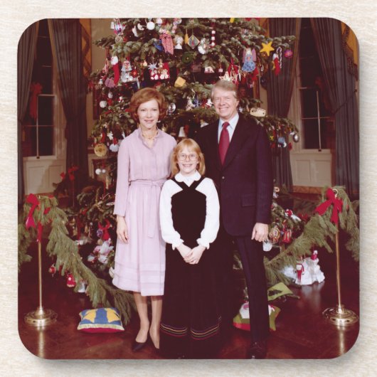 Präsident James Jimmy Carter White House Getränkeuntersetzer (Vorderseite)