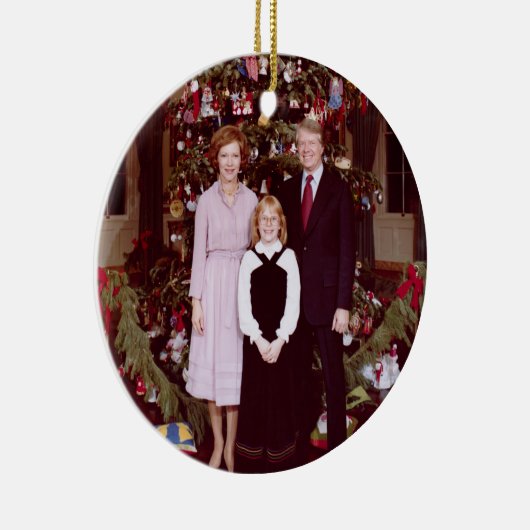 Präsident James Jimmy Carter White House Keramik Ornament (Rechts)