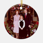 Präsident James Jimmy Carter White House Keramik Ornament (Vorne)