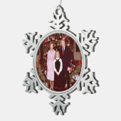 Präsident James Jimmy Carter White House Schneeflocken Zinn-Ornament (Rechts)
