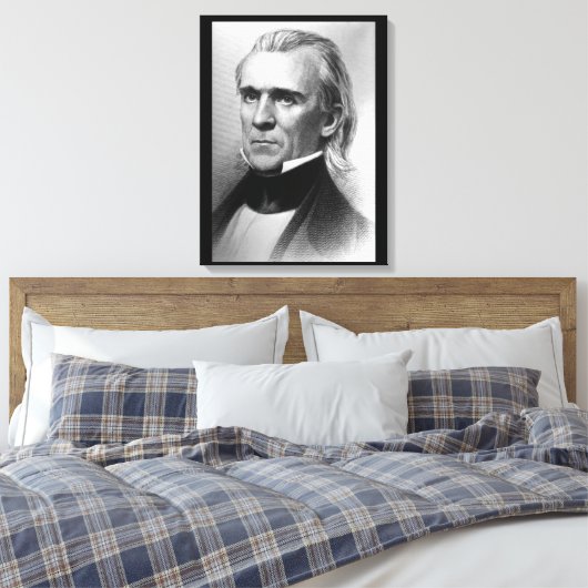 Präsident James K. Polk, c_America Grows_Image Leinwanddruck (Insitu (Schlafzimmer))