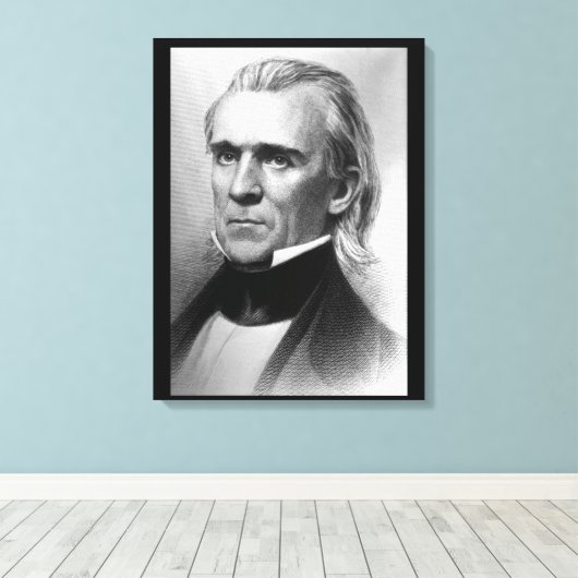 Präsident James K. Polk, c_America Grows_Image Leinwanddruck (Insitu (Holzboden))