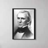 Präsident James K. Polk, c_America Grows_Image Leinwanddruck (Vorderseite)