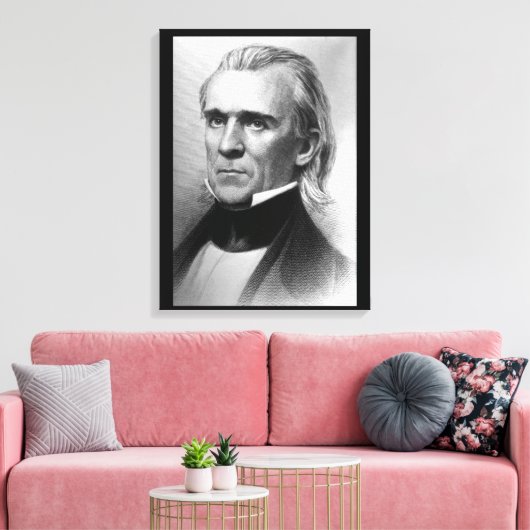 Präsident James K. Polk, c_America Grows_Image Leinwanddruck (Insitu (Wohnzimmer))