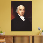 Präsident James Madison Portrait von John Vanderly Leinwanddruck (Insitu (Wohnzimmer))