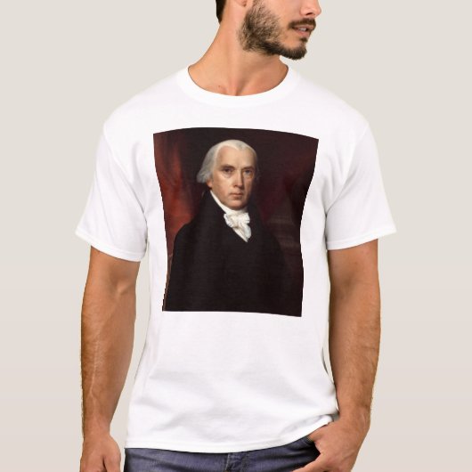 Präsident James Madison Portrait von John Vanderly T-Shirt (Vorderseite)