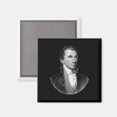 Präsident James Monroe Magnet (Vorderseite/Rückseite)