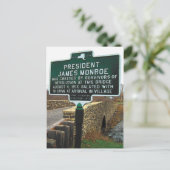 Präsident James Monroe Stone Bridge Postkarte (Stehend Vorderseite)