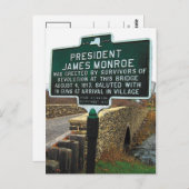 Präsident James Monroe Stone Bridge Postkarte (Vorne/Hinten)