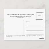 Präsident James Monroe Stone Bridge Postkarte (Rückseite)