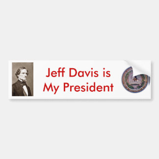 Präsident Jefferson Davis Autoaufkleber