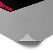 Präsident Jefferson und die amerikanische Flagge Poster (Ecke)