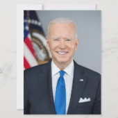 Präsident Joe Biden 2021 Portrait Große Postkarte (Vorderseite)