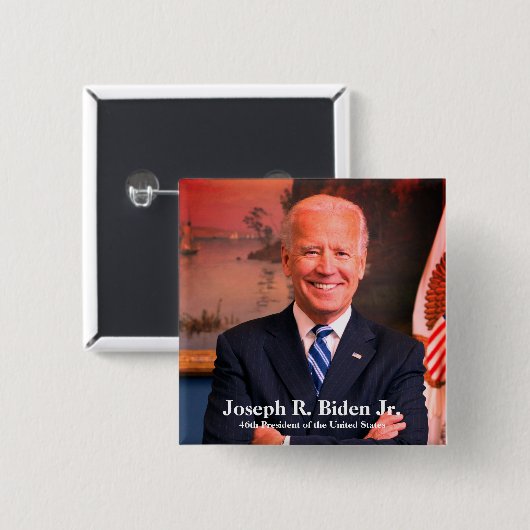 Präsident Joe Biden, 46. Präsident der USA Button (Vorne & Hinten)