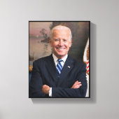 Präsident Joe Biden Ehemaliger Vizepräsident Offiz Leinwanddruck (Vorderseite)