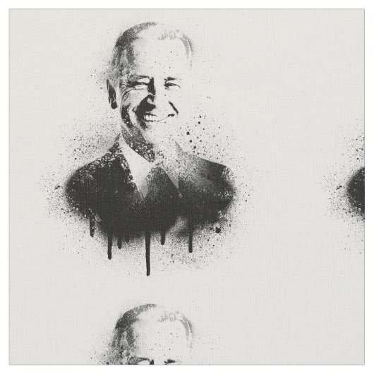 Präsident Joe Biden Graffiti Art Stoff (Nahaufnahme)
