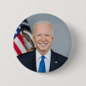 Präsident Joe Biden Offiziell Portrait 2021 Button (Vorderseite)