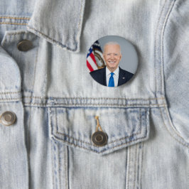 Präsident Joe Biden Offiziell Portrait 2021 Button