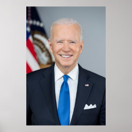 Präsident Joe Biden Offiziell Portrait Large 2021 Poster