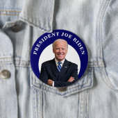 Präsident Joe Biden Portrait Button (Beispiel)