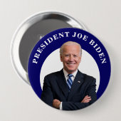 Präsident Joe Biden Portrait Button (Vorne & Hinten)