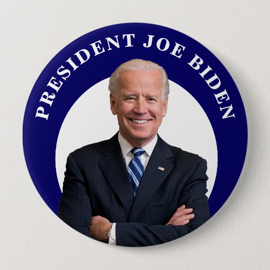 Präsident Joe Biden Portrait Button (Vorderseite)
