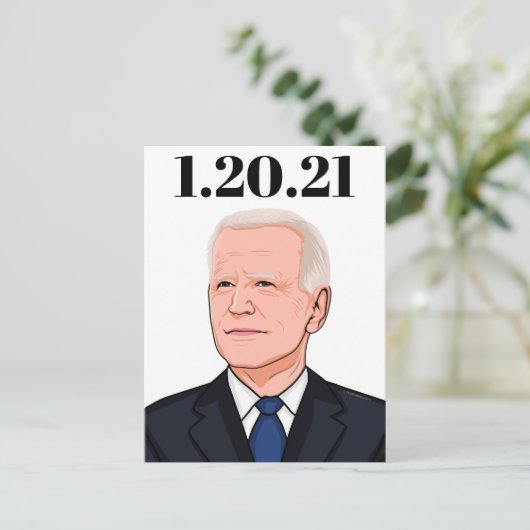Präsident Joe Biden Postkarte (Stehend Vorderseite)