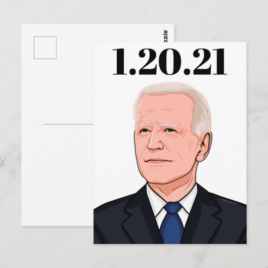 Präsident Joe Biden Postkarte (Vorne/Hinten)