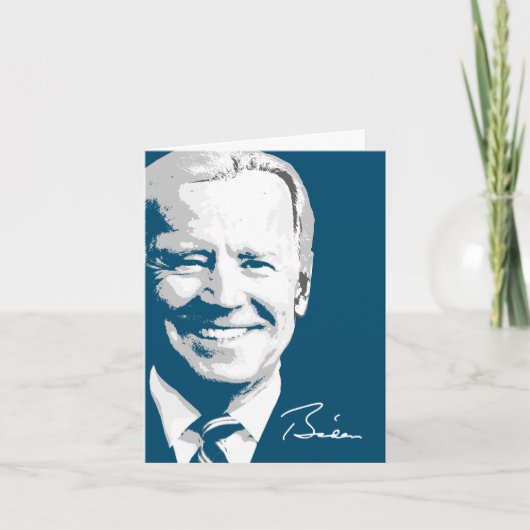 Präsident Joe Biden Unterschrift Karte (Vorderseite)